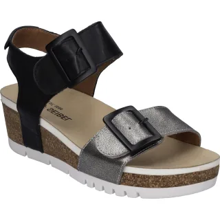 JOSEF SEIBEL Quinn 02 | Sandale für Damen | Grau Quinn 02, basalt-kombi