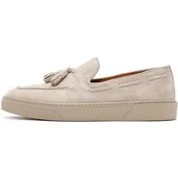 Derimod Lässige Loafer aus Veloursleder Loafer Echtes Wildleder, Gummisohle, Quastendetail, Slip-On Passform