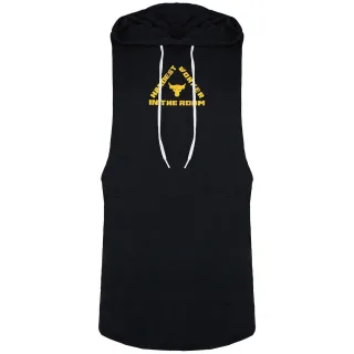 Under Armour Project Rock Mens Black ärmellose Hoodie