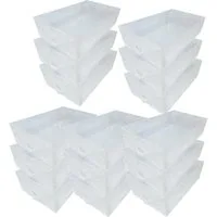 Dynasun Schuhbox Schuhbox PP368TC (15 St), Schuhaufbewahrungsbox Platzsparendes, stapelbares Robust, staubfrei