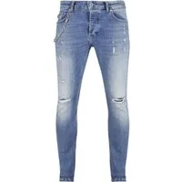2Y Premium Bequeme Jeans 2Y Premium Herren 2Y Skinny Fit Destroyed Jeans