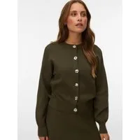 Vero Moda Strickjacke VMNOELLA LS O-NECK CARDIGAN BOO Materialmix