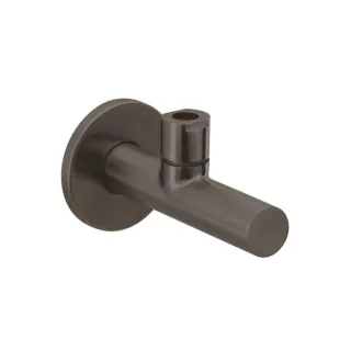 Herzbach Design iX PVD Eckventil 21.954780.1.40 mit Rosette, Black Steel