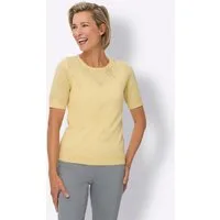 Sieh an! Strickpullover Kurzarm-Pullover Kurzarm Ajour, Jersey