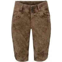 Hangowear Trachtenjeans Cordhose Damen - HENDRINA BERMUDA - schlamm