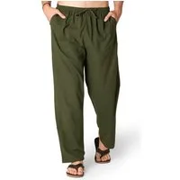 PANASIAM Stoffhose Bundhose 'K' bequeme Unisex Stoffhose aus 100% Baumwolle für Damen und Herren Freizeithose mit Taschen Relaxhose bequeme Sommerhose