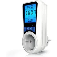 BEARWARE Energiekostenmessgerät Stromkostenmessgerät, max. 3680 W, Stromverbrauchszähler mit Display, Strommesser/Stromzähler für Steckdose, LCD mit Hintergrundbeleuchtung