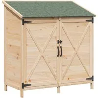 vidaXL Gartenhaus Gartenschuppen Natur 106 x 56 x 113,5 cm Massivholz aus Fichte