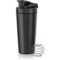 Arendo Protein Shaker Edelstahl Eiweißshaker 750 ml, verschließbar, spülmaschinengeeignet, Edelstahl, Mixbecher, Tragegriff, BPA-frei, für unterwegs, Yoga, Finess, Sport