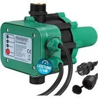 monzana Wasserpumpe, Druckschalter mit Kabel 10 Bar Gartenbewässerung Pumpensteuerung