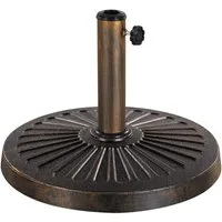 Yaheetech Schirmhalter Sonnenschirmständer mit Anti-Rutsch-Design, Schirmbasis, für Stöcke bis Ø 48 mm