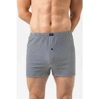 Mey Boxershorts Mey Boxershorts Serie Blue Geo mit Print (1-St., 1) Angenehmes Tragegefühl