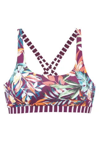 LASCANA - Venice Beach LM exkl. Sport Bustier-Top bordeaux pri - Gr. - 42