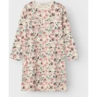 Name It Nachthemd NKFNIGHTGOWN LS NOSTALGIA FLOWER NOOS aus Baumwollmischung, Relaxed Fit, elastisches Jersey-Material