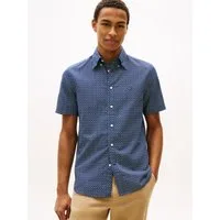 Tommy Hilfiger Kurzarmhemd LINEN BLEND PRINT regular fit