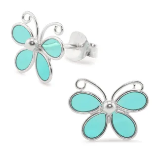 Schmetterling Ohrringe aus 925 Silber