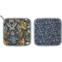 Ulster Weavers Topflappen Finch & Flower, (Set, 1-tlg., 1-teilig), 1x Topflappen hitzebeständig wattiert Pfannen Untersetzer ca.21x21cm