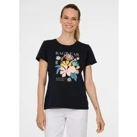 Ragwear Kurzarmshirt MINTTA PP mit bedruckter Optik und Druck, Loose Fit, pflegeleicht