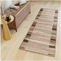 Tapiso Läufer SARI, rechteckig, Höhe: 10 mm, Kurzflor Flurläufer, pflegeleicht, Wohnzimmer Schlafzimmer Flur Küche