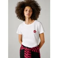 Pepe Jeans T-Shirt BRULE mit Runhals, kleiner Print auf der Brust