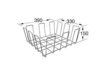 Villeroy & Boch Zubehör Drahtkorb 9K0900 Edelstahl, 9K0900K1 9K0900K1