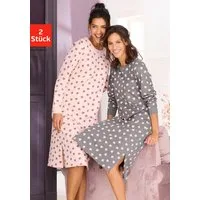 Vivance Dreams by Lascana Nachthemd (Packung, 2 Stück) mit süßem Herzmuster
