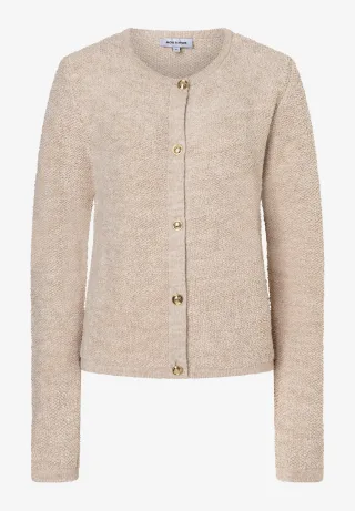 MORE & MORE - Bouclé-Cardigan braun - Gr. - 36