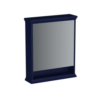 VitrA Valarte LED-Spiegelschrank 63 cm 1 Tür Türanschlag links Stahlblau (Lack),65791 65791