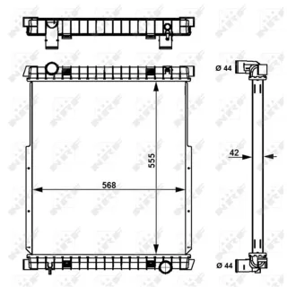 NRF Motork?hler gel?tet 58377