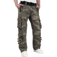 Trooper Cargohose Herren Traveler Cargo Vintage Hose Army Outdoor Pants