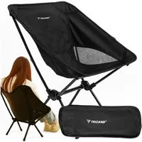 Trizand Klappstuhl Campingstuhl Strandstuhl Angelstuhl (Spar-Set, 1 St), leicht verstaubar im Auto, Schrank oder sogar im Handgepäck