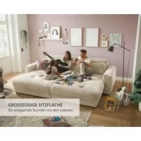 ED EXCITING DESIGN Big-Sofa Loveseat, 2-Sitzer, Barura, Breite 292, 2 Teile, Big-Sofa mit 2 Nierenkissen