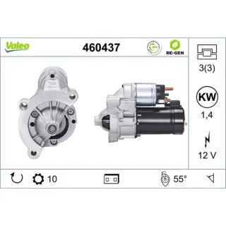 Valeo Anlasser 1,4 kW Citroen Fiat Lancia Peugeot 460437