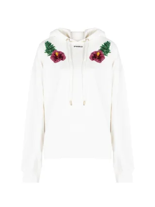 Pinko Sweatshirt Mutato Damen weiß