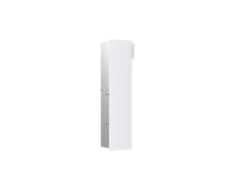 emco WC-Modul asis pure mit Glasfront Türanschlag links, Unterputz, 1-türig 730 mm, alpinweiss matt 975528410