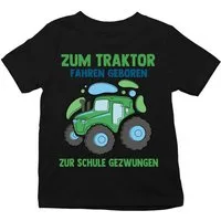 Youth Designz T-Shirt Geborener Traktor Fahrer Kinder Shirt mit lustigem Frontprint