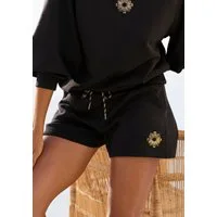 Buffalo Sweatshorts Loungeshorts mit seitlichen Taschen und kleinem Print, Loungewear