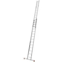 KRAUSE Schiebeleiter Seilzugleiter Robilo, Alu, 2x15 Sprossen, Arbeitshöhe ca. 832 cm