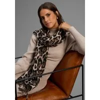 Laura Scott Modeschal, im trendigen Leopard-Design mit Fransen