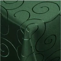 DecoHomeTextil Heimtextilmanufaktur Tischdecke Kringel Circle Tafeldecke Ornamente Damast Tischdecke