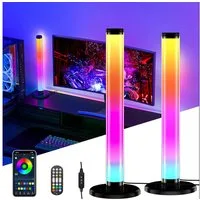 MUPOO LED-Streifen Smart LED Lightbar,TV Ambient Lampe Backlight,Hintergrundbeleuchtung, 360° TV RGB Lichtleisten,Smart Sync mit Musik und APP Control
