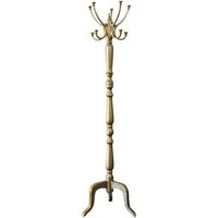 baario Kleiderständer Kleiderständer HERIN gold, stabiler Garderobenständer Aluminium Metall Design Vintage Haken