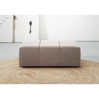Home affaire Polsterhocker Ancona, Polsterhocker passend zum Sofa, Breite 107 cm, passend zur "Ancona"-Polsterserie, auch in Cord + Easy Care