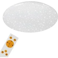 Briloner Leuchten LED Deckenleuchte 3368016 VERB, CCT - über Fernbedienung, Farbwechsel, Nachtlichtfunktion, Timerfunktion, LED fest integriert, Neutralweiß, Kaltweiß, Warmweiß, Tageslichtweiß, CCT, dimmbar über Fernbedienung, Nachtlichtfunktion, wei