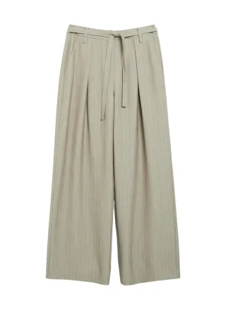 comma - Marlene-Hose mit Gürtel beige - Gr. - 34
