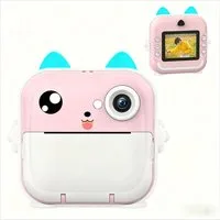 POPOLIC Kinderkamera, Selfie-Videokamera mit 2400 Pixeln, Kinder-Camcorder Sofortbildkamera (inkl. digitale Kinderkamera, Geburtstagsgeschenk, für Mädchen und Jungen von 3-12 Jahren, Pink)