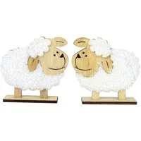 Jean Products Dekofigur 2-teiliges Set Oster Dekoration – verschiedene Designs – aus Holz