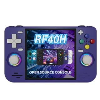 [128G] RF40H 30000+ Games Handheld Game Console 4-inch IPS Screen with RGB Joysticks RK3326 Open Source Linux System Ret