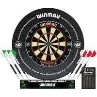 Winmau Dartscheibe Dartboard Surround Set Diamond Plus, Dartscheibe Dart Scheibe Darts