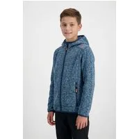 CMP Strickfleecejacke KID JACKET FIXED HOOD mit atmungsaktiven und schnell trocknenden Eigenschaften
